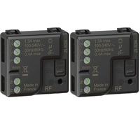 LEGRAND - Micromodule d'Éclairage Céliane with Netatmo - Interrupteur Connecté ON/OFF pour Contrôle à Distance - Compatible Lampes jusqu'à 300W, Anthracite (Lot de 2)