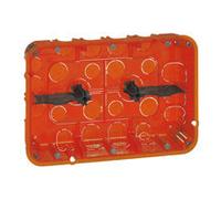 Legrand Boîte Multimatériaux Batibox Grand Format 2x3 postes ou 2x6 à 8 modules, profondeur 50 mm
