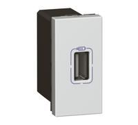 Legrand Mosaic Chargeur USB 5V 750mA 1 Module Aluminium - 079391