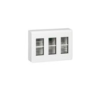 Legrand Mosaic Kit Poste de Travail Saillie 3x4 Modules Blanc
