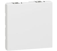 Legrand Mosaic Plaque de recouvrement antibactérienne blanche 2 modules - 078721 [10 pièces]