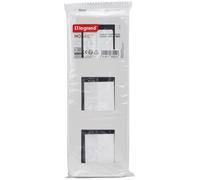 Legrand - Plaque Mosaic avec support pour 3 x 2 modules montage vertical - blanc