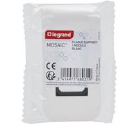 LEGRAND - Mosaic support à vis plaque 1 module blanc