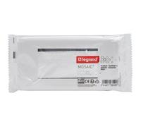LEGRAND | Plaque Avec Support Mosaic, Montage Horizontal 4 Modules, Design Contemporain Blanc, Fixation À Vis Facile, Compatible Avec Mécanismes Mosaic