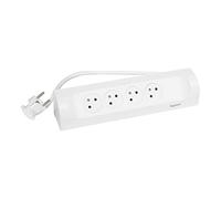 Legrand - Multiprise d'angle à câbler - 4 prises avec terre - Cordon 1 m - Blanc