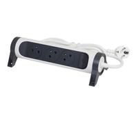 LEGRAND Multiprise FB 3x2P+T premium rotative et fixable 3m - Blanc et noir