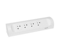 LEGRAND Multiprise FB 4x2P+T corner angle 1m à câbler - Blanc