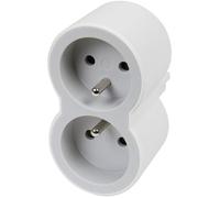 Rallonge multiprise rotative avec 5 prises de courant surface, parafoudre et usb type-a+ type-c - blanc et gris foncé - Legrand