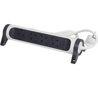 Legrand Multiprise orientable 4x prise, 1,5m de câble blanc-noir 694529