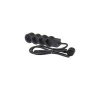 Legrand multiprise plat 4x prise, 5 mètres de câble noir 694570