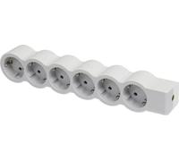Legrand multiprise plat 6x prise, sans câble câble blanc-gris 694579