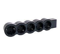 LEGRAND, Multiprise plate 5 prises sans câble Noir/gris foncé 694578
