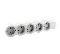 LEGRAND, Multiprise plate 5 prises sans câble ultra blanc/gris 694577