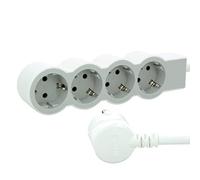 LEGRAND, Multiprise plate 694552 - 4 prises - Longueur du câble : 1,5 m - Blanc/gris