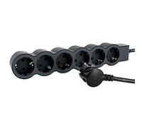 LEGRAND, Multiprise plate 694566 - 6 prises - Longueur du câble : 3 m - Noir/gris foncé