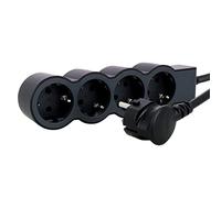 LEGRAND, Multiprise plate 694570 - 4 prises - Longueur du câble : 5 m - Noir/gris foncé