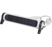 Legrand multiprise rotatif 4x prise, 3m de câble blanc-noir 694536