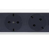 Legrand multiprise rotatif 6x prise, 3m de câble blanc-noir 694539