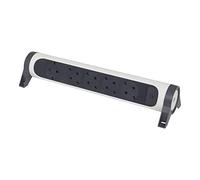 Legrand, Multiprise rotative à 5 prises, multiprise, montage mural ou sur table, interrupteur marche/arrêt LED, sans câble, ultra blanc/noir 694546