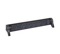 LEGRAND, Multiprise rotative, 6 prises, multiprise, montage mural ou sur table, interrupteur marche/arrêt LED, sans câble, noir/gris foncé, 694548