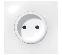 Legrand Prise électrique murale Neptune – 16A sans terre, monobloc, fixation griffes/vis – Blanc