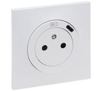 LEGRAND - Prise Electrique Murale avec Chargeur USB-C Neptune - Repiquage sur Prise 2P+T Classique - Blanc