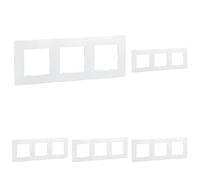 Legrand Niloé 665003 NL-Plaque pour interrupteur avec 3 entrées, Blanc (Lot de 5)