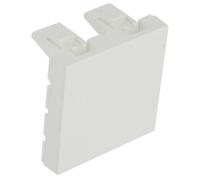LEGRAND Obturateur 2 modules Mosaic blanc avec enjoliveur blanc