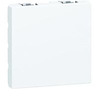 LEGRAND | Obturateur Mosaic, Blanc 2 Modules, Format 45x45 Mm, À Compléter D'Une Plaque De Finition, Usage En Intérieur Uniquement