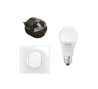 LEGRAND - Pack de Démarrage pour Éclairage Connecté Céliane with Netatmo - 1 Ampoule Connectée E27 Dimmable + 1 Interrupteurrupteur Connecté + 1 Passerelle de Connexion - Blanc Emaillé