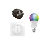 LEGRAND - Pack de Démarrage pour Éclairage Connecté Céliane with Netatmo - 1 Ampoule Multicouleurs Dimmable + 1 Interrupteurrupteur Connecté + 1 Passerelle de Connexion - Blanc Emaillé