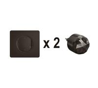 LEGRAND - Pack de Démarrage pour Volets Roulants Connectés Céliane with Netatmo - 2 Interrupteurrupteurs Connectés + 1 Passerelle de Connexion - Noir Mat