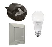 LEGRAND, Pack de démarrage Smart Lighting, ampoule intelligente à intensité variable (WiFi), commande vocale (Alexa, Apple, Google), ampoule moderne, Plug'n'Play, Valena Life w. Netatmo, couleur