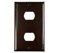 Legrand Pass & Seymour K2 Plastic Despard Opening Wall Plate, 1 Gang, Two Horizontal Opening, Includes Mounting Straps, Brown (1 Count)