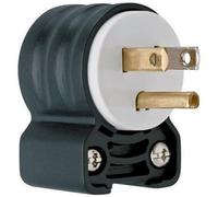 Legrand Pass & Seymour PS5266SSANCCV4 15 A 125 V Lame droite extra dure Spécification Fiche coudée NEAM 5-15P Noir/Blanc (1 pièce)