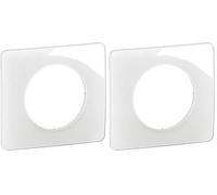 LEGRAND | Plaque 1 Poste Blanc Emaillé, Céliane, Finition Brillante Et Moderne, Montage Horizontal Ou Vertical, Compatible Avec Mécanismes Céliane (Lot de 2)