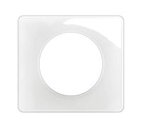LEGRAND | Plaque 1 Poste Blanc Emaillé, Céliane, Finition Brillante Et Moderne, Montage Horizontal Ou Vertical, Compatible Avec Mécanismes Céliane