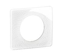 LEGRAND Plaque 1 poste, Céliane, blanc relief, brillant, IP20 | 1 poste, blanc relief, plastique thermoplastique sans halogène, finition brillante, encastré horizontal ou vertical, IP20