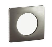 LEGRAND | Plaque 1 Poste, Céliane, Finition Acier Satiné, Design Moderne Et Élégant, Compatible Avec Mécanismes Céliane