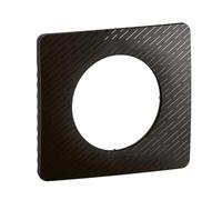 LEGRAND Plaque 1 poste noir météore, Céliane, mat, IP20, à clipser | 1 poste, noir mat, plastique recyclé 90%, montage encastré, horizontal ou vertical, IP20