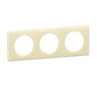 Legrand - Plaque Céliane - Laqué Ivoire - 3 postes
