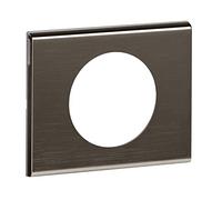 LEGRAND - Plaque Céliane - Plaque de Finition pour Prises et Interrupteurs Céliane - 1 Poste - Black Nickel