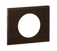 LEGRAND - Plaque Céliane - Plaque de Finition pour Prises et Interrupteurs Céliane - 1 Poste - Teinté Wengué