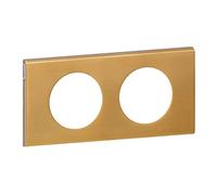 Plaque Céliane Bronze Doré 2 postes Doré G