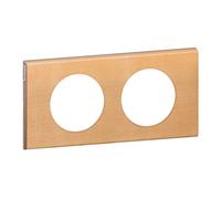 LEGRAND - Plaque Céliane - Plaque de Finition pour Prises et Interrupteurs Céliane - 2 Postes - Erable