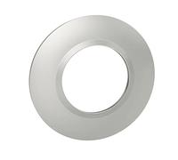 Plaque de finition ronde 1 poste Dooxie aluminium avec bague chromée Legrand