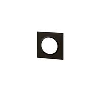 LEGRAND - Plaque dooxie Carrée - Plaque de Finition pour Prises et Interrupteurs dooxie - Fabriqué En France - 1 Poste - Noir Velours