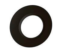Plaque de finition ronde 1 poste Dooxie - Legrand - Finition noir velours