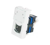 LEGRAND Plastron Mosaic 22,5x45 1 port RJ45 CAT 6 STP