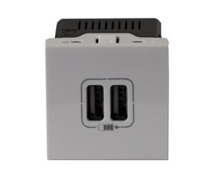LEGRAND Plastron Mosaic 45x45 chargeur 2 ports USB